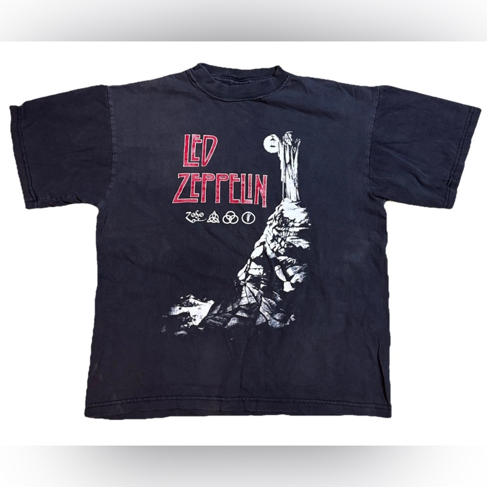Vintage Led Zeppelin Stairway To Heaven Gold Series Ch Shirt Large 90s Rare
